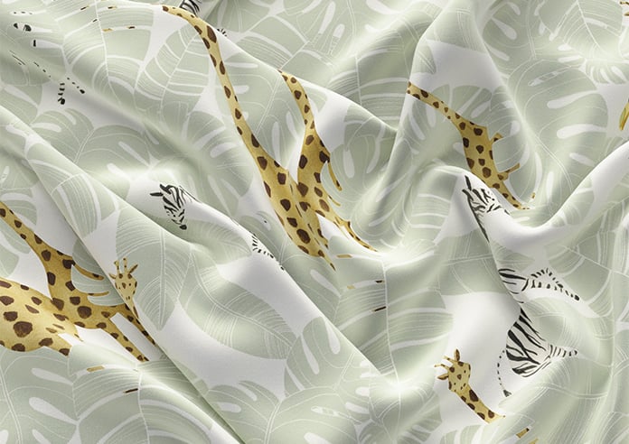 Wild Thing, Sage - Motorised Roman Blind - Image 4